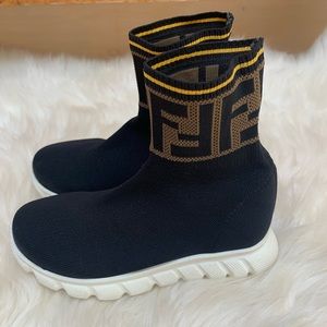 Kids Fendi Sock Sneakers 24 unisex